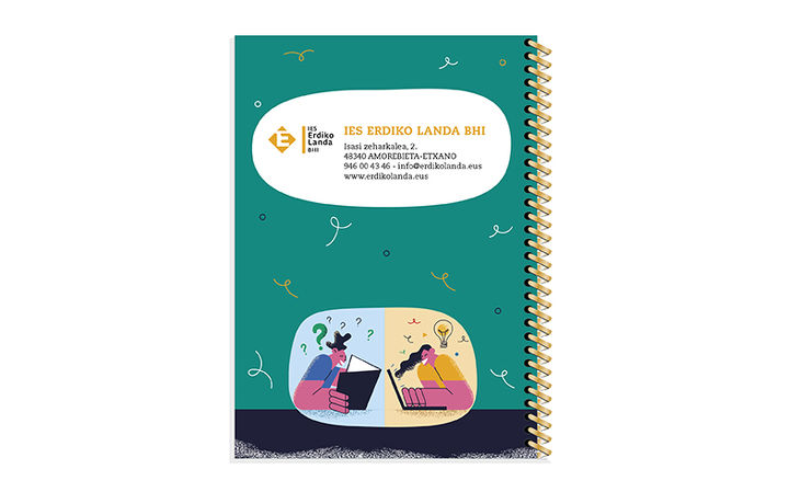 Contraportada de la agenda